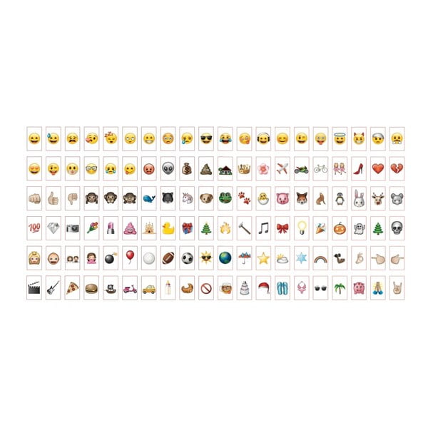 Set 120 caractere pentru cutia luminată Gingersnap Emoji Pack II