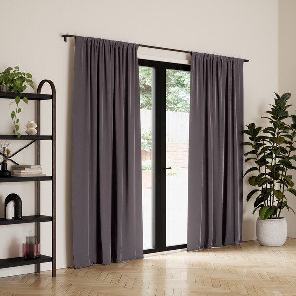 Draperii gri-închis blackout 2 buc. 132x213 cm Twilight – Umbra-image-1