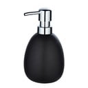 Dozator din ceramică pentru săpun Wenko Polaris, negru mat