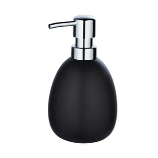 Dozator din ceramică pentru săpun Wenko Polaris, negru mat