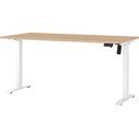 Birou reglabil cu blat cu aspect de lemn de stejar cu înălțime ajustabilă electric 80x160 cm Boras – Germania