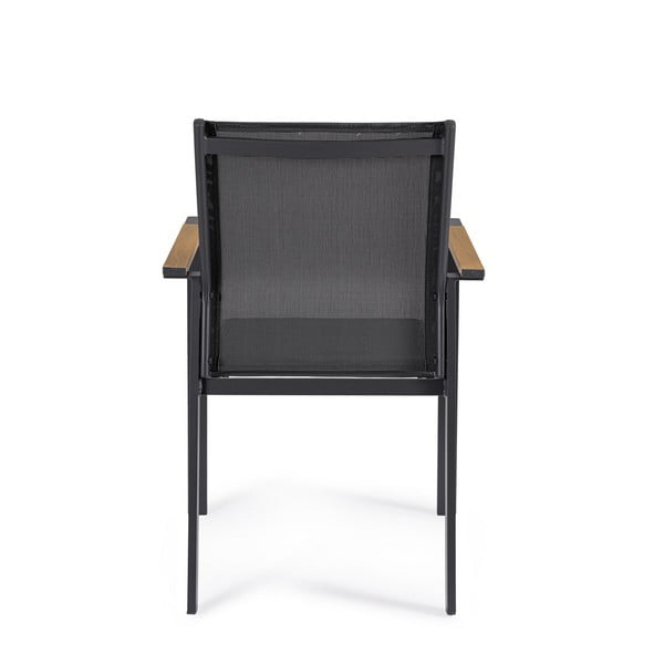 Scaune de grădină gri-antracit 4 buc. din metal Heta   – Bizzotto-image-4