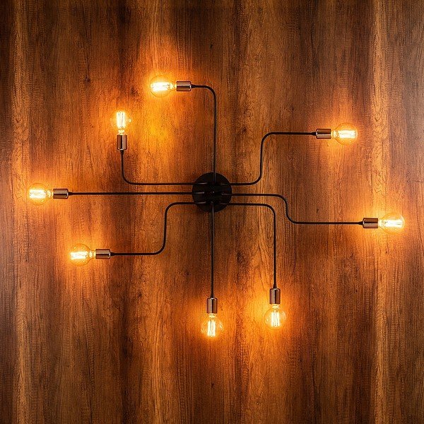 Aplică de perete neagră/în culoarea bronz Truva – Opviq lights-image-2