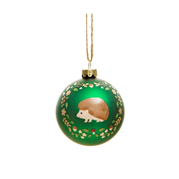 Ornament de Crăciun din sticlă Woodland Hedgehog – Sass & Belle