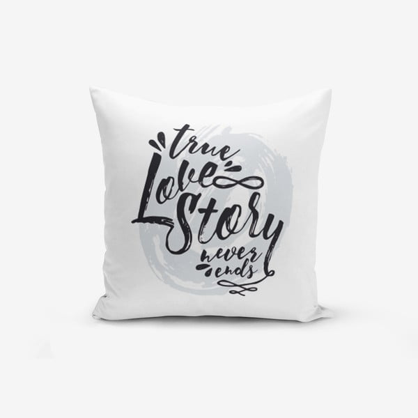 Față de pernă Minimalist Cushion Covers Love Story, 45 x 45 cm