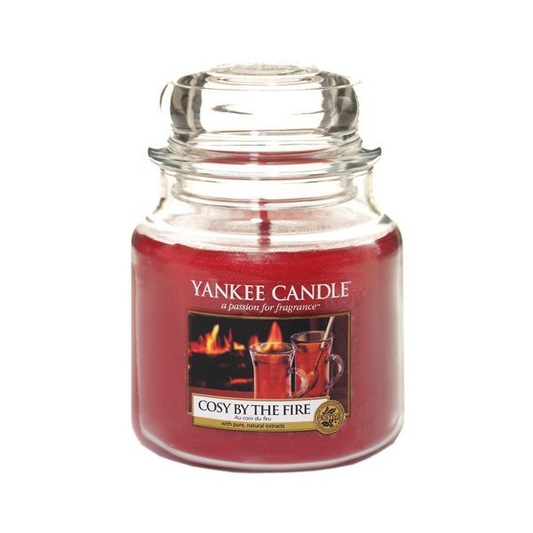 Lumânare parfumată Yankee Candle Cozy By The Fire, timp de ardere 65 - 90 ore