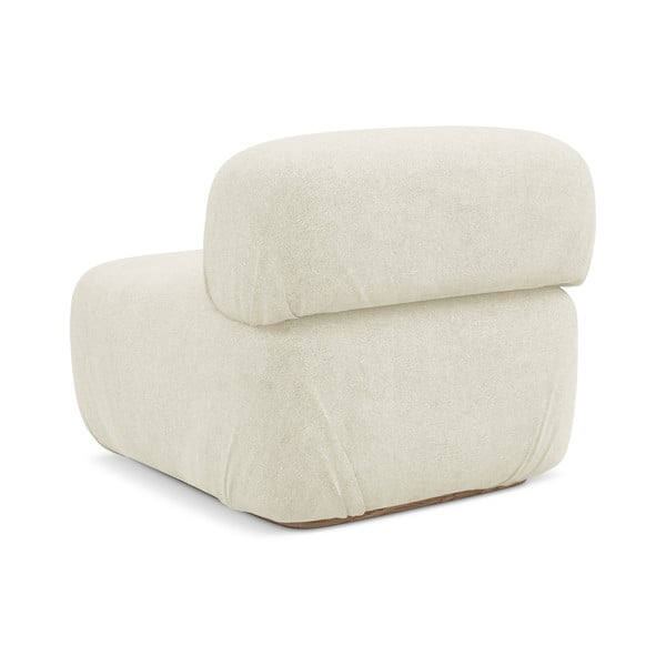 Modul pentru canapea modulară crem cu tapițerie din țesătură bouclé Ailani – Makamii-image-3