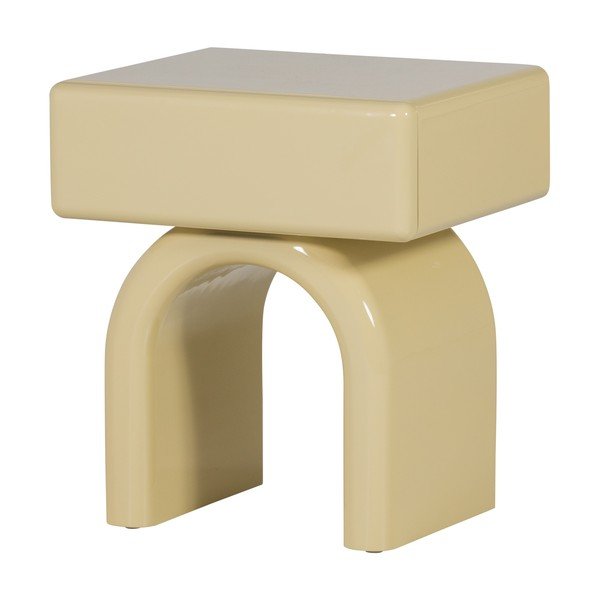 Noptieră galben-deschis cu aspect lucios Zorel – WOOOD-image-2