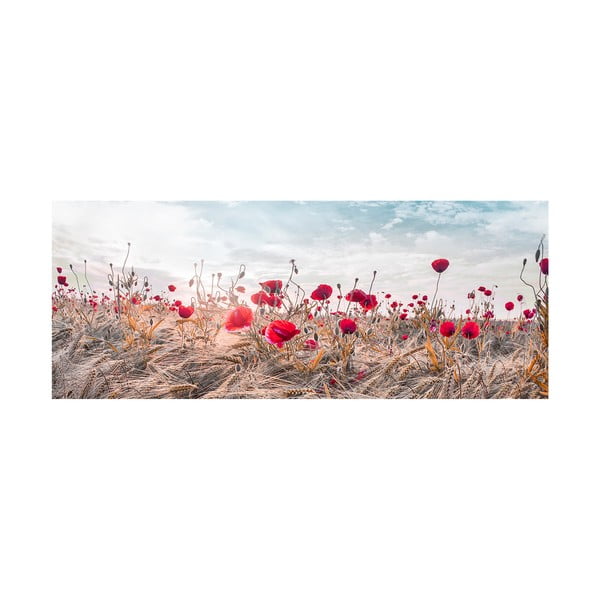 Tablou pe pânză Styler Poppies, 60 x 150 cm