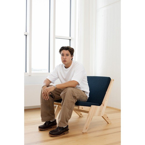 Fotoliu albastru închis Sway – Karup Design-image-1