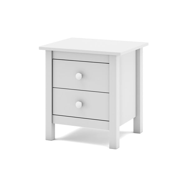 Noptieră de copii albă din lemn masiv de pin Max – Marckeric-image-4