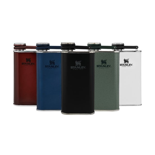 Sticlă de buzunar neagră din oțel inoxidabil 230 ml Easy-Fill Wide Mouth Flask Black – Stanley-image-2