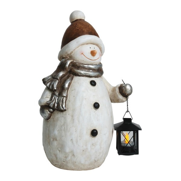 Statuetă decorativă pentru Crăciun Naeve Snowman, înălțime 42 cm