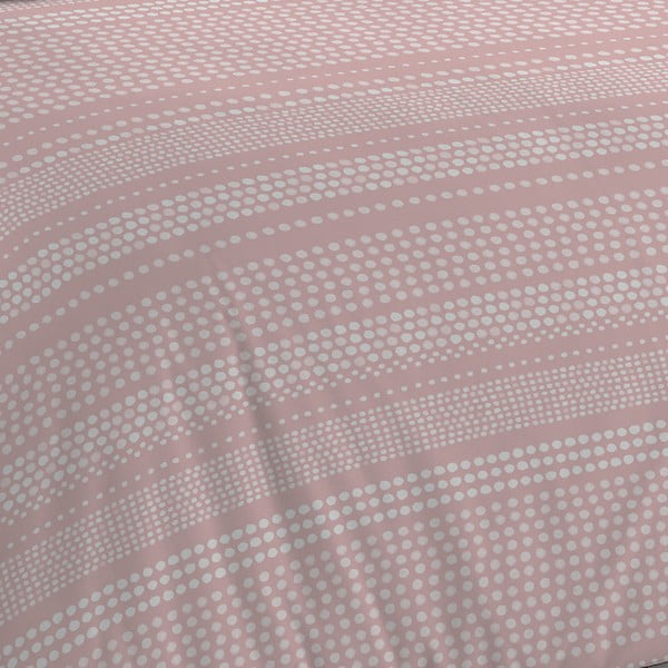 Lenjerie de pat roz-gri 200x135 cm Banded Spots - Cloudsoft-image-4