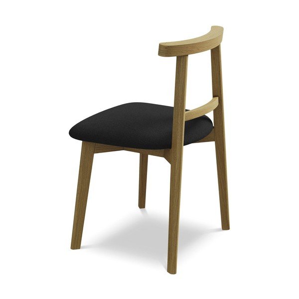 Scaun de dining negru din lemn masiv Ohelo – Makamii-image-3