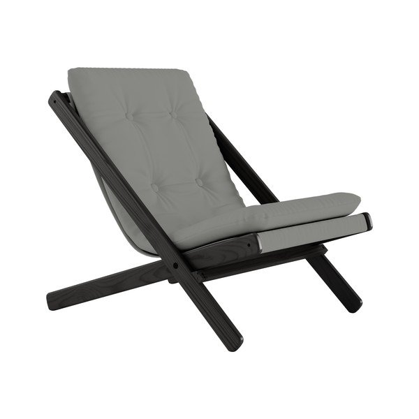 Fotoliu pliabil Karup Design Boogie Black/Grey