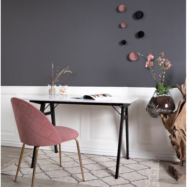 Set 2 scaune dining House Nordic Geneve, roz-image-3