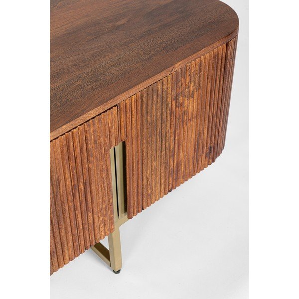 Comodă TV în culoare naturală din lemn de mango 180x45x40 cm Vilas – Bizzotto-image-2