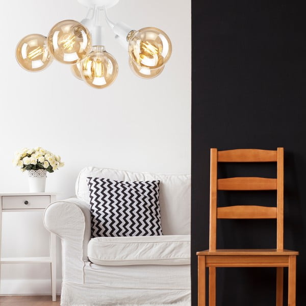 Plafonieră albă fără abajur Viggo – LAMKUR-image-2