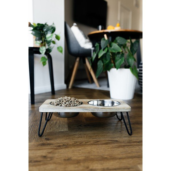 Set boluri cu suport pentru câini din lemn Dog Fantasy – Plaček Pet Products-image-1