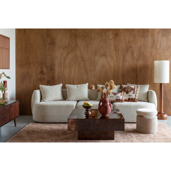 Măsuță de cafea în culoare naturală închisă cu aspect de lemn de nuc 90x90 cm Quinn – Dutchbone-image-1