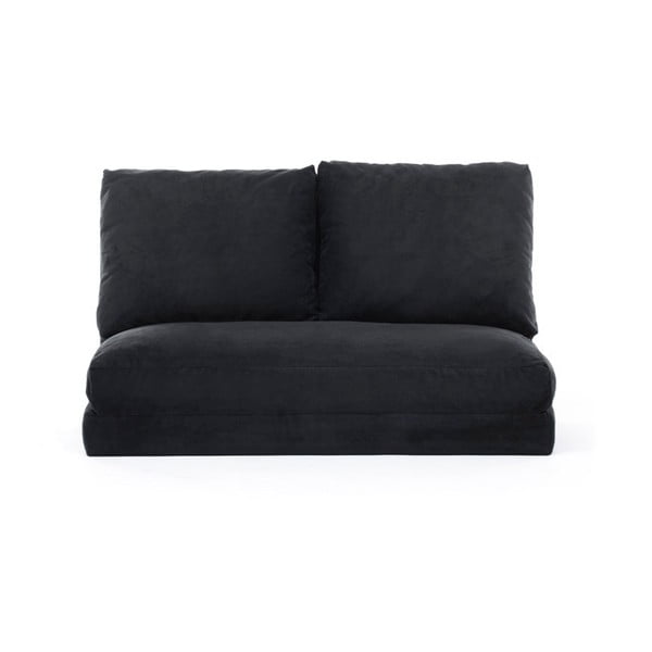 Canapea neagră extensibilă 120 cm Taida – Balcab Home