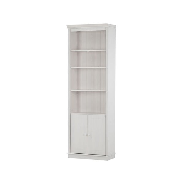 Bibliotecă albă din lemn de pin 74x223 cm Anita – Støraa-image-2