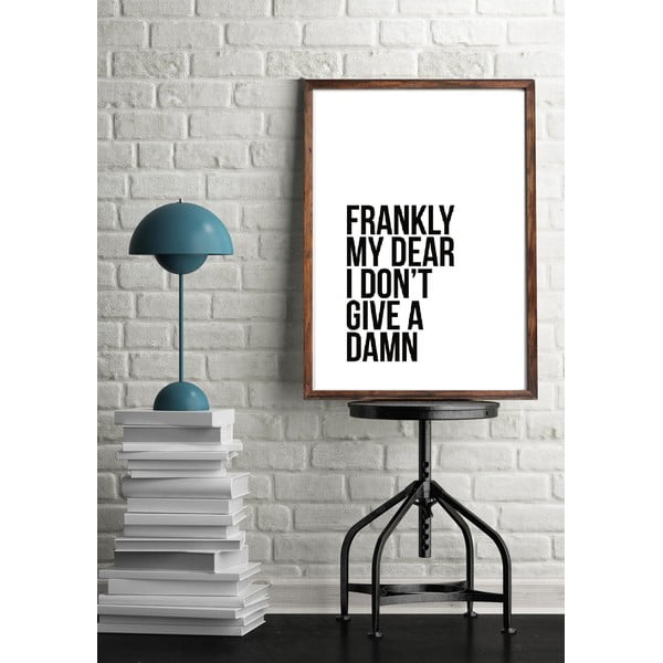 Poster Blue-Shaker Messages Frankly, 30 x 40 cm