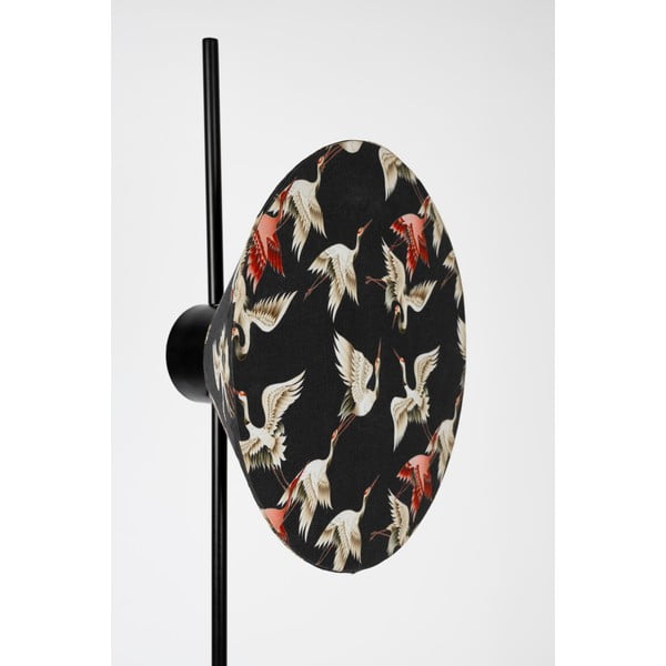 Lampadar negru cu abajur textil (înălțime 158 cm) Jaylee – White Label-image-4