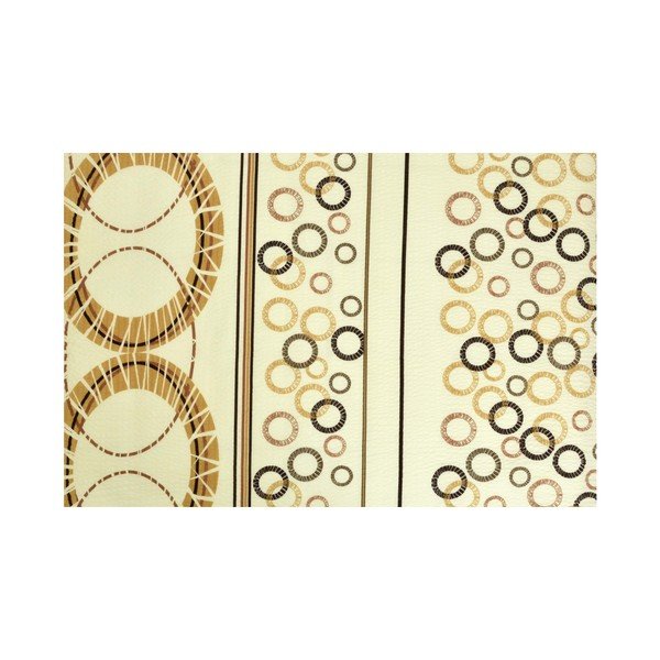 Lenjerie de pat galbenă din crep  pentru pat de o persoană 140x200 cm Circle -image-1