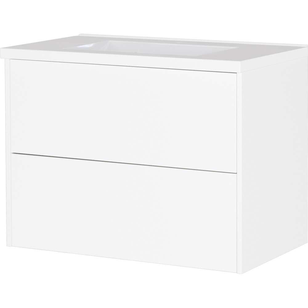 Dulap sub chiuvetă alb suspendat cu aspect mat 81x61 cm Bodera – Germania