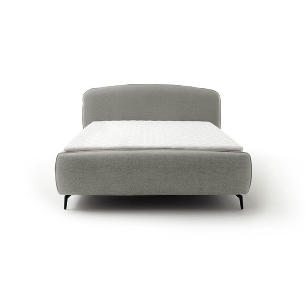 Pat boxspring gri deschis 180x200 cm Imola – Meise Möbel-image-3