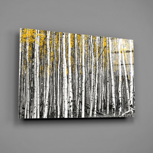 Tablou din sticlă Insigne Yellow Forest, 110 x 70 cm-image-3