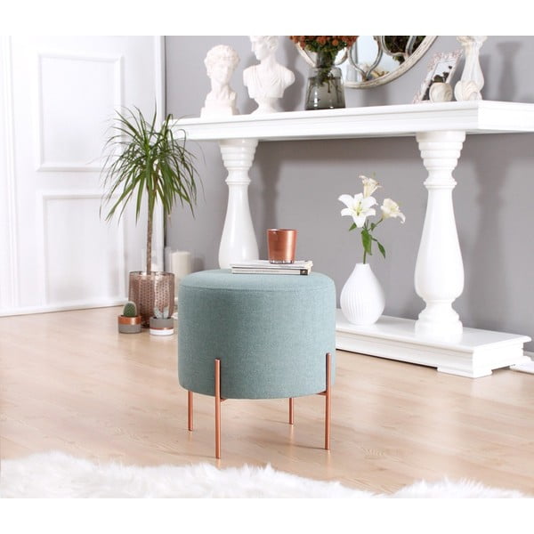Taburet albastru deschis Copper – Artie-image-1