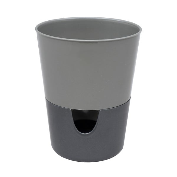 Ghiveci cu sistem de auto-irigare Plastia Rosmarin, gri-image-2