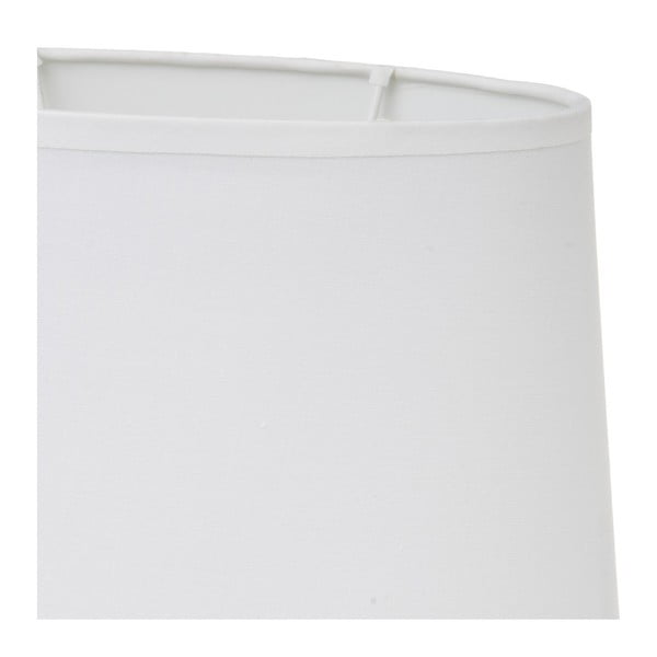 Veioză albă/bej din ceramică cu abajur textil (înălțime 30 cm) – Casa Selección-image-4