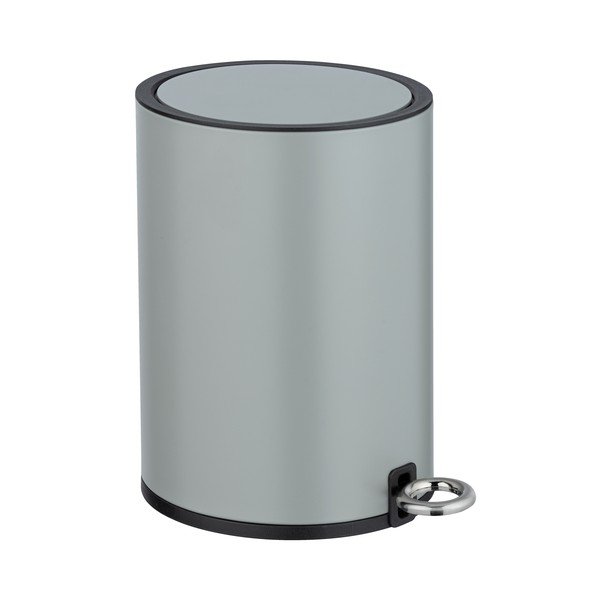 Coș de gunoi cu pedală Wenko Nant, 3 l, gri mat-image-1