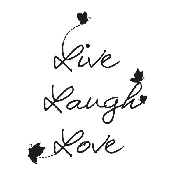 Autocolant Ambiance Live Laugh Love, 55 x 45 cm-image-1