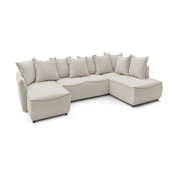 Colțar crem extensibil (cu colțar pe partea dreaptă) Leon – Bobochic Paris-image-4