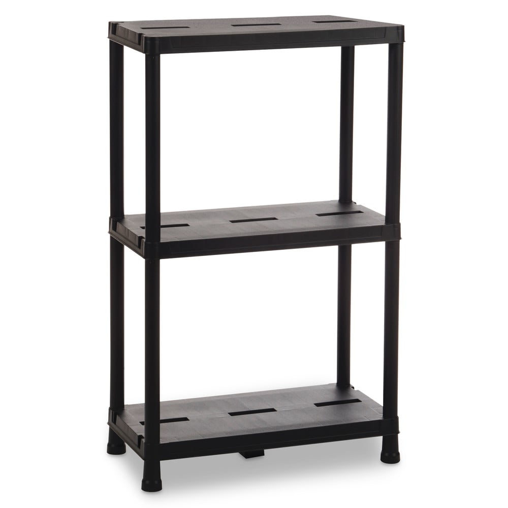 Etajeră de depozitare neagră din plastic 60x95 cm Universal Pro – Toomax