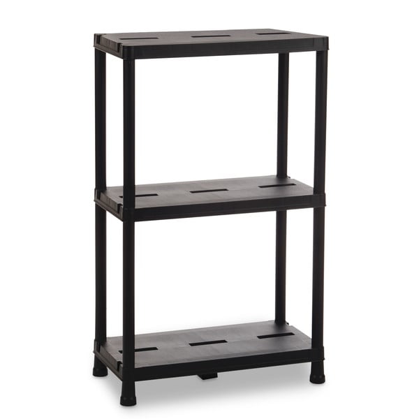 Etajeră de depozitare neagră din plastic 60x95 cm Universal Pro – Toomax