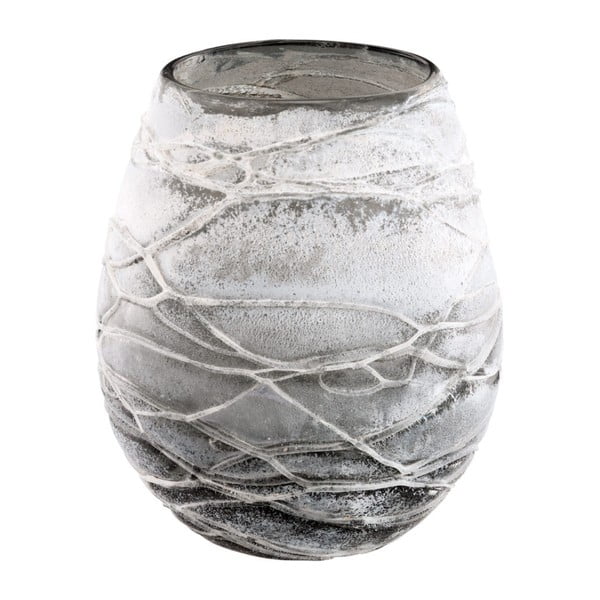 Vază din sticlă Ego Dekor, ⌀ 14 cm, gri