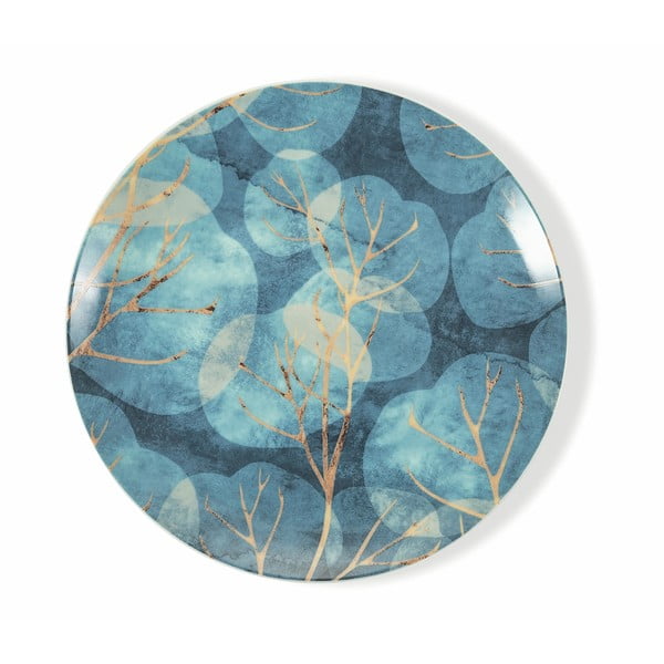 Set 18 farfurii din porțelan și gresie VDE Tivoli 1996 Dream, albastru-image-4