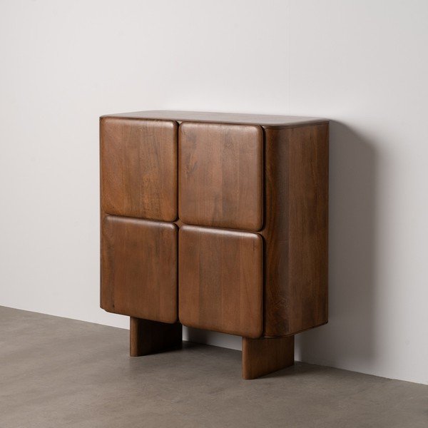 Dulap maro din lemn de mango 104x110x45 cm Nosy – Ixia-image-1