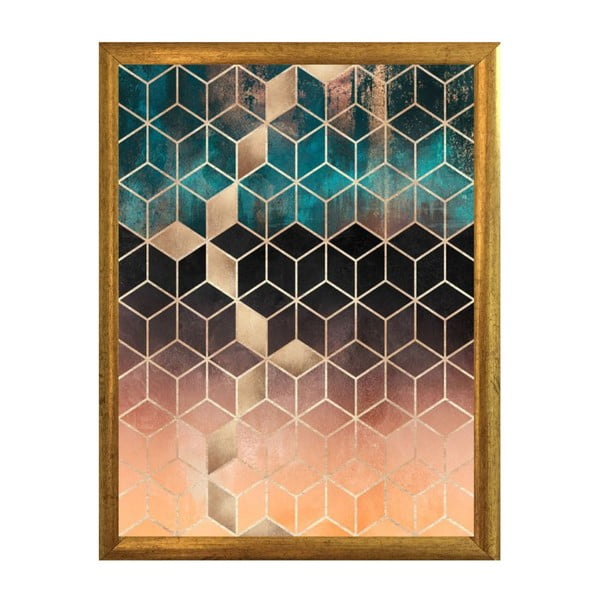 Poster cu ramă Piacenza Art Hexagon, 30 x 20 cm