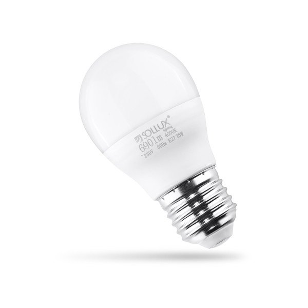 Bec LED E27, cu lumină neutră 7,5 W – Sollux