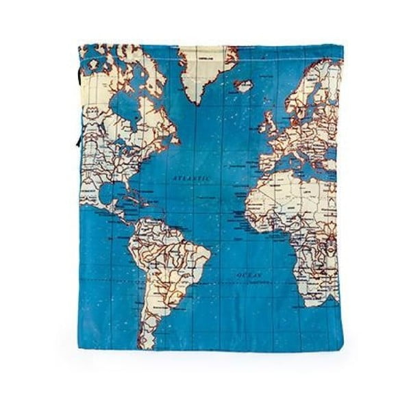 Set 4 saci textili de voiaj Kikkerland Maps
