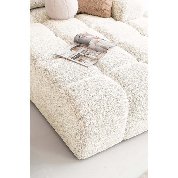 Colțar modular crem extensibil/cu spațiu de depozitare (cu colț pe partea dreaptă) Lulu – Miuform-image-4