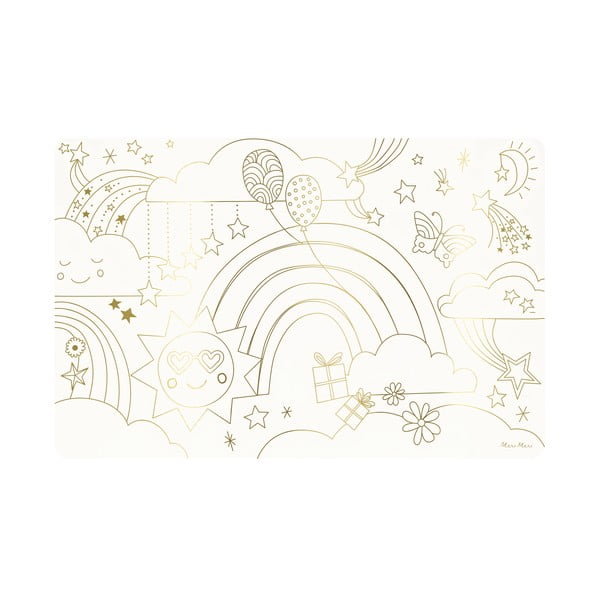 Suporturi pentru farfurii 8 buc. din hârtie 28x42.5 cm Happy Icons – Meri Meri-image-3