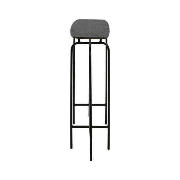 Masă consolă neagră din metal 30x120 cm Zapala – Light & Living-image-2